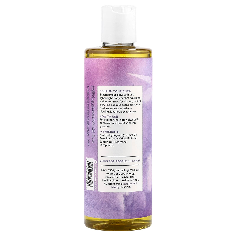 Heritage Store, Aura Glow Coconut, масло для тела, 237 мл (8 жидк. Унций)