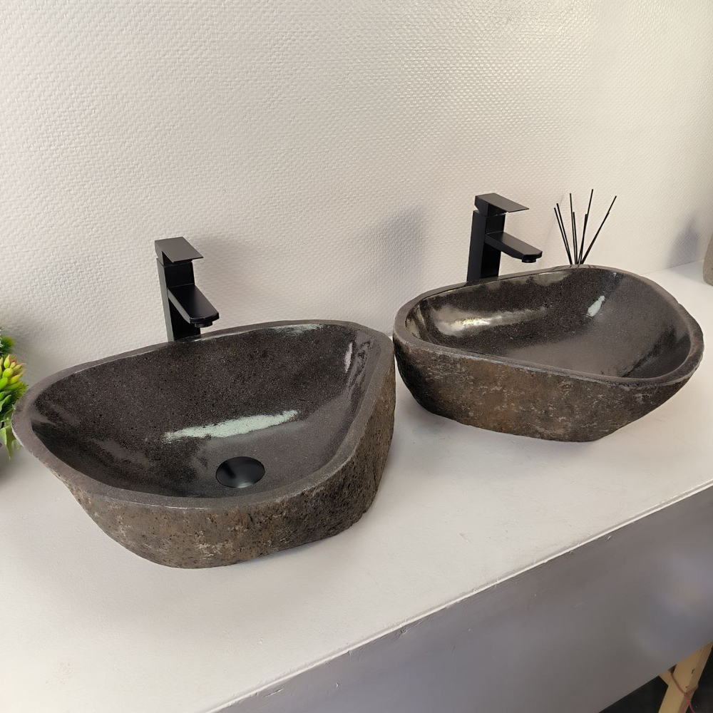 Раковина из речного камня ПАРА! RS-65233 53*42*15 0865