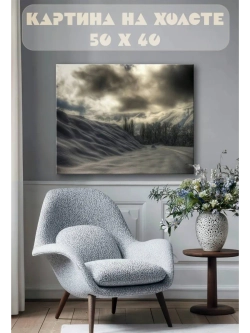 Картина на стену 40 X 50 Снег