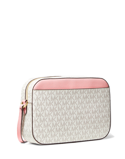 Кросс-боди Michael Kors Jet Set Logo | Белый с розовым