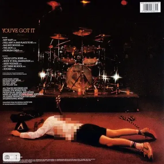 AC/DC - If You Want Blood You&#39;ve Got It Coloured Gold LP