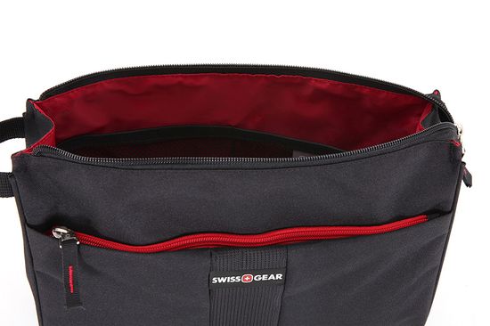 Несессер SWISSGEAR, черный, полиэстер, 31x8x22 см