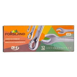 Ключи комбинированные, набор 12пр. (8, 10-17, 19, 22, 24мм) Forsland Forsland-5121P