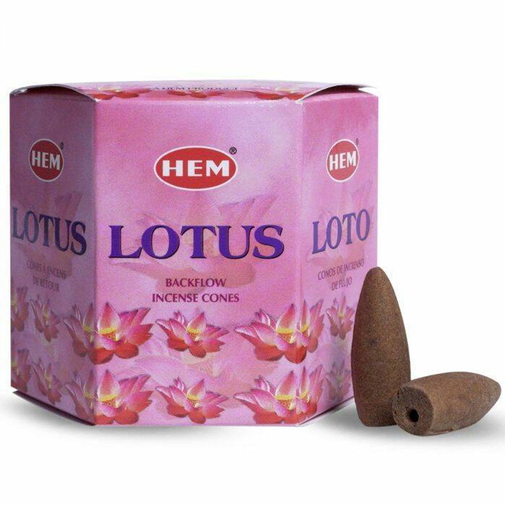 HEM Lotus Благовоние-конус Лотос, пуля (стелющиеся) 40 шт