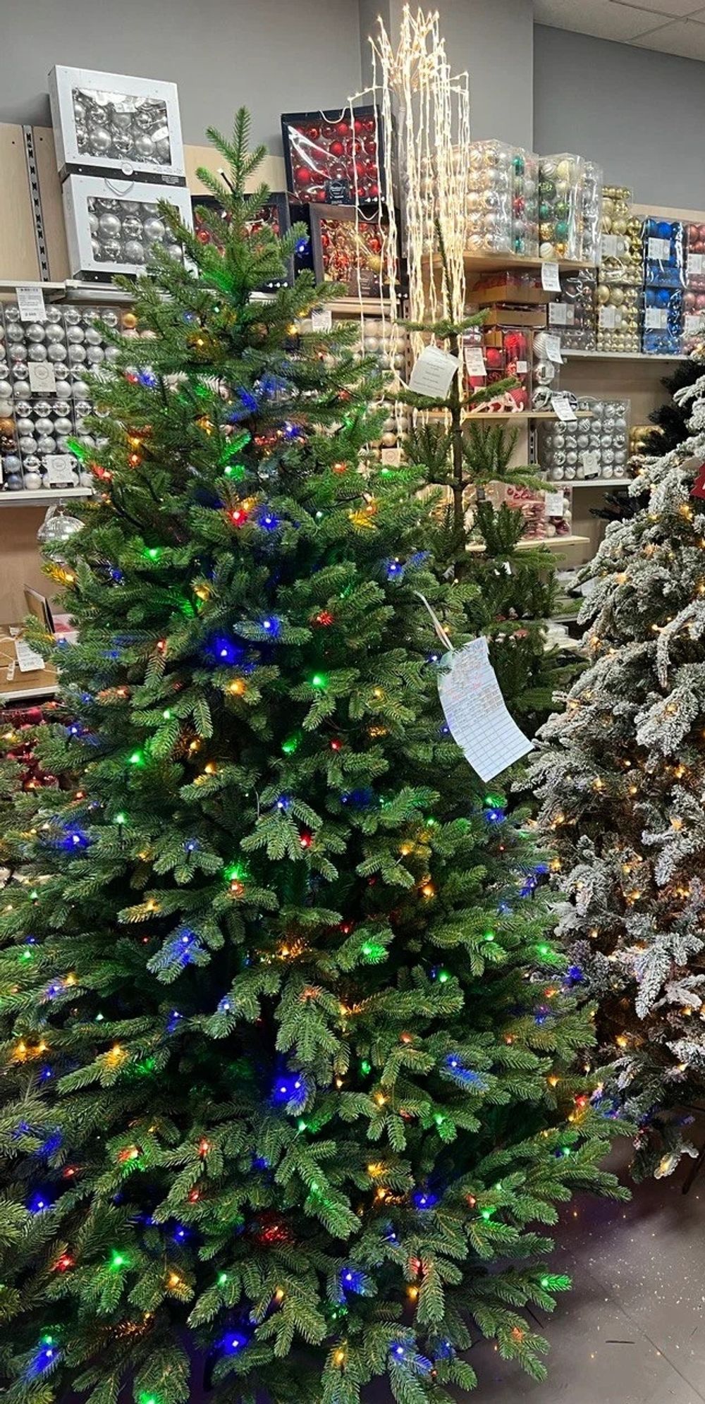 Елка с гирляндой 2в1 «Ванкувер» (Литая+пвх) 210 см / 2,1 м