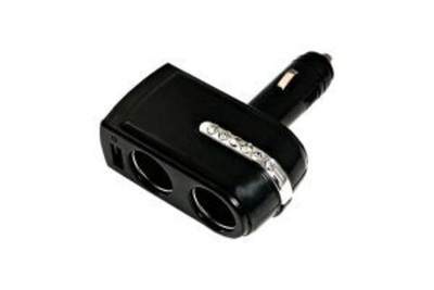 Разветвитель автоприкуривателя 2 гнезда 1хUSB (5 V 1000 mA) REXANT