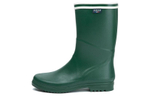 AIGLE Waterproof Abrasion Resistant Cushioning Rain Boots Women"s Green Black