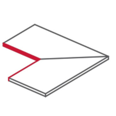 Спецэлемент SHALE TAUPE ANGOLARE INTERNO COSTA LUCIDA 45°(Compl. 2pz)(SL06AI5S)