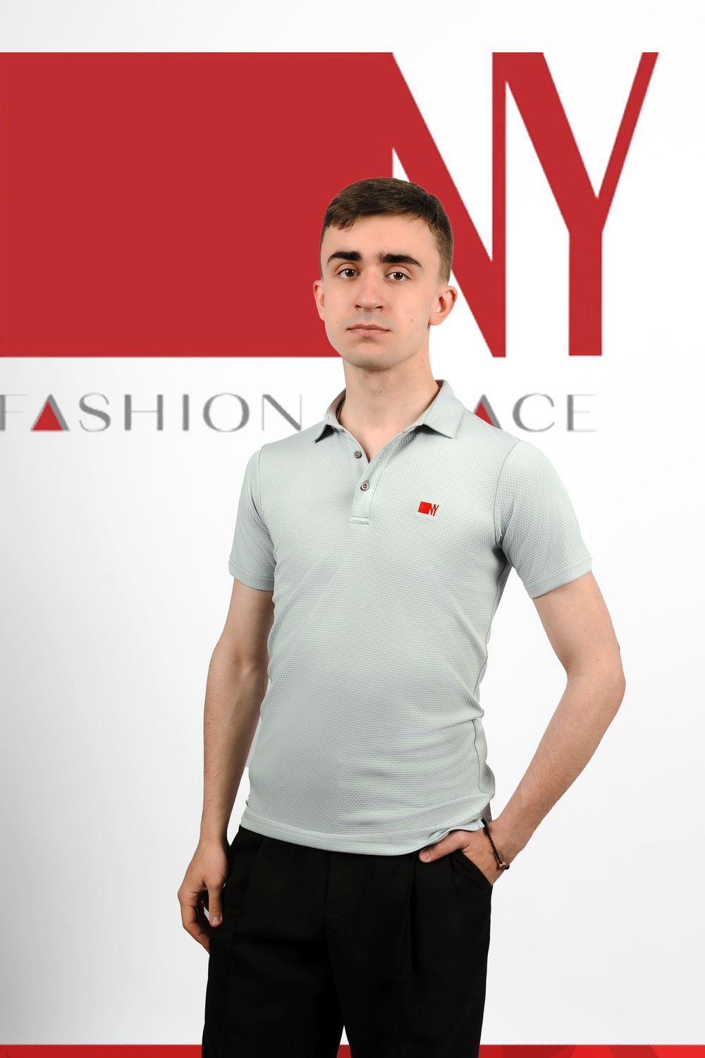Поло Regular-Fit grey