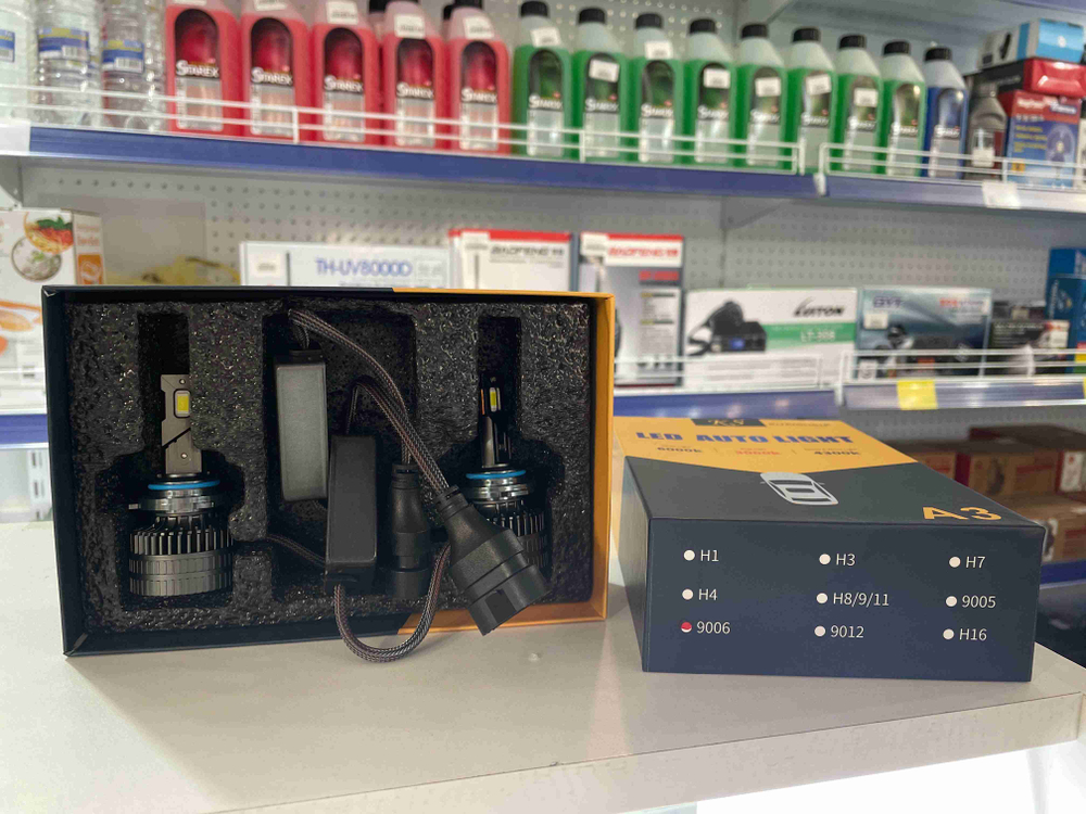 НЕТ - HB4 (9006) / Светодиодные (HB4 / 9006) лампы, KUAISHEN A3, 150 Вт (2 шт. / комплект)