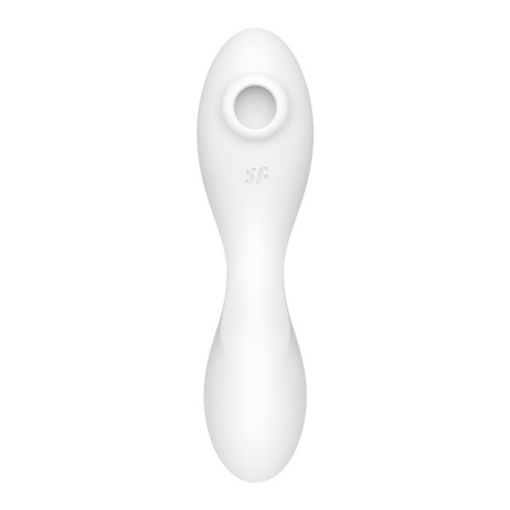 Белый вакуум-волновой вибростимулятор 16,5см Satisfyer Curvy Trinity 5+