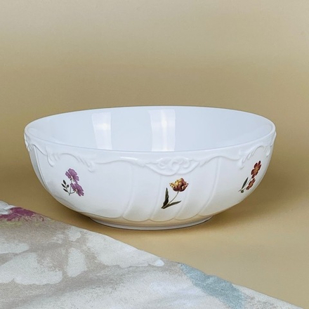 Lenardi 109-202 Салатник 18х6,5см КРОКУС в под.уп.(х12)Фарфор