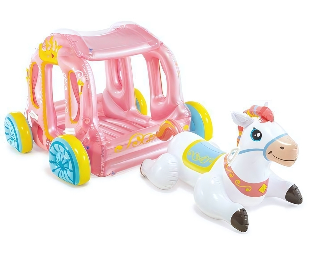Надувная карета для плавания «Принцесса» 145х135х104см, от 3 лет, 56514NP/3947884 (Intex)