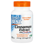 Doctor's Best, Экстракт корицы с CinSulin®, 120 вегетарианских капсул (250 мг на капсулу)
