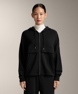 Oysho Толстовка на молнии из мягкого модала, черный