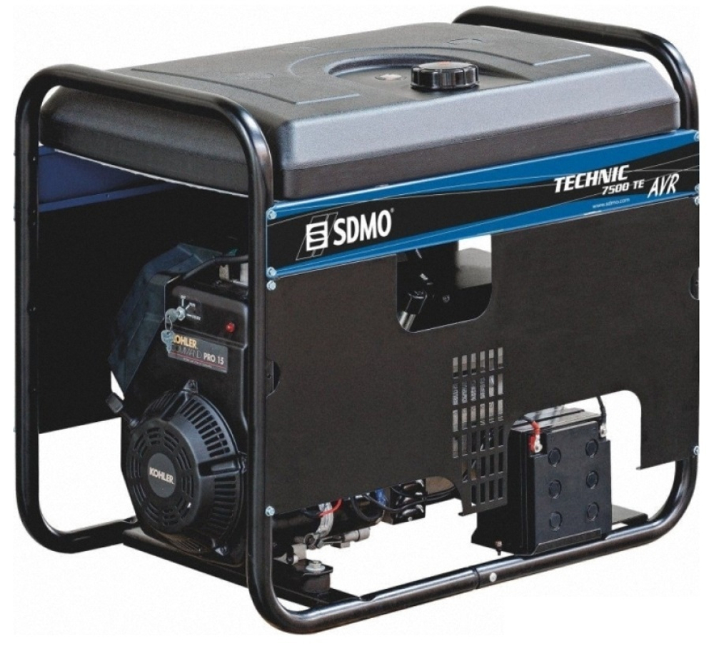 Бензиновый генератор SDMO TECHNIC 7500 TE AVR M в контейнере с АВР — Фото №2 