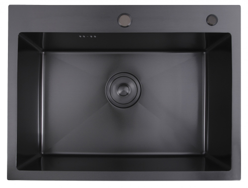 Мойка НЕРЖ  58х48  (ГРАФИТ) с дозатором HANSEN  (1шт)