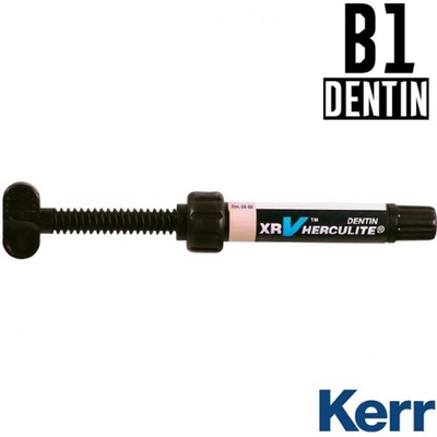 Herculite XRV Dentin B1, шприц (5гр), микрогибридный композит