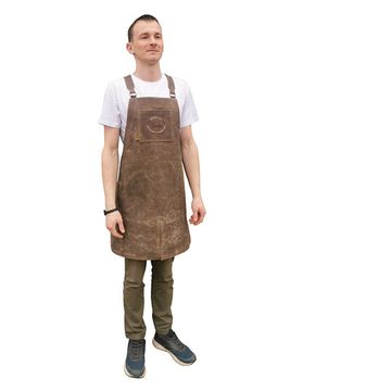 Фартук рабочий, RUBANKOV, модель 4, светло-коричневый 'состаренный'