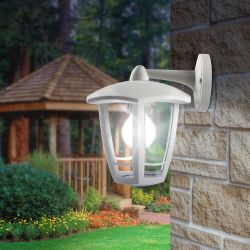 Садово-парковый светильник ЭРА «Дели 3» НБУ 07-40-004 белый 6-гранный настенный IP44 Е27 max60Вт | Садово-парковые светильники