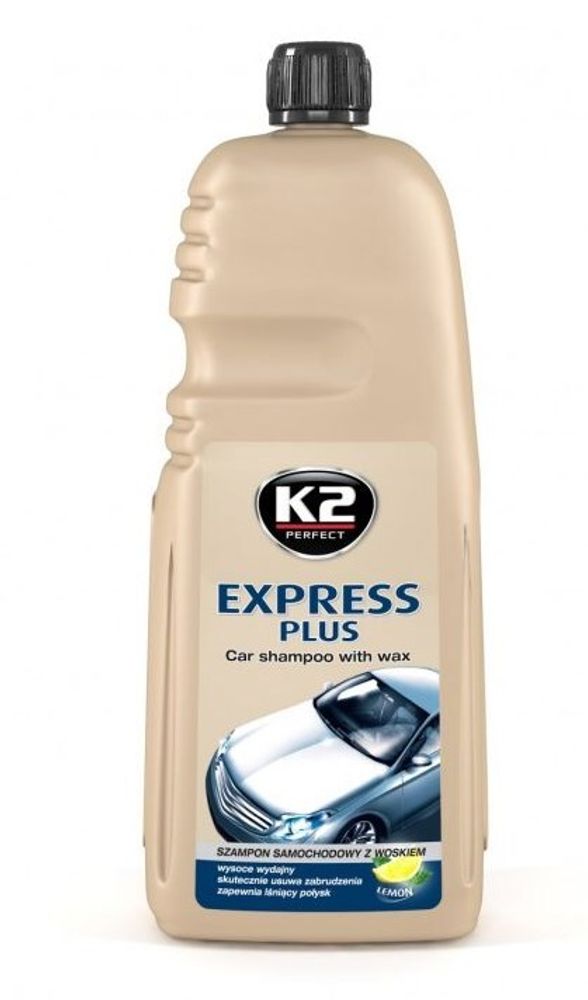 АВТОШАМПУНЬ С ВОСКОМ &quot;К2&quot; EXPRESS PLUS 1Л