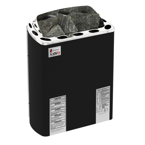 SAWO Электрическая печь FIBER COATED, MINI X: с термоизоляционным покрытием, нержавеющая сталь, 3 кВт, MX-30NS-PF , выносной пульт (пульт и блок мощности докупаются отдельно)