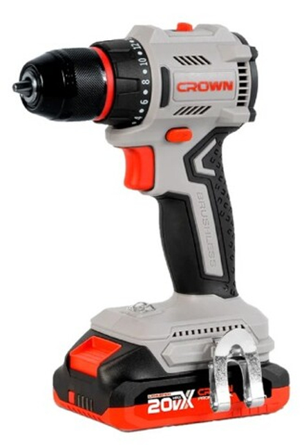 Дрель-шуруповерт аккумуляторная Crown CT21131HMX-2 BMC