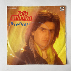 Винтажная виниловая пластинка 7 дюймов (маленькая пластинка) Toto Cutugno Serenata (Германия 1984)
