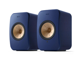 Активная беспроводная акустика со стойками KEF LSX II COBALT BLUE + KEF S1 Floor Stand Blue