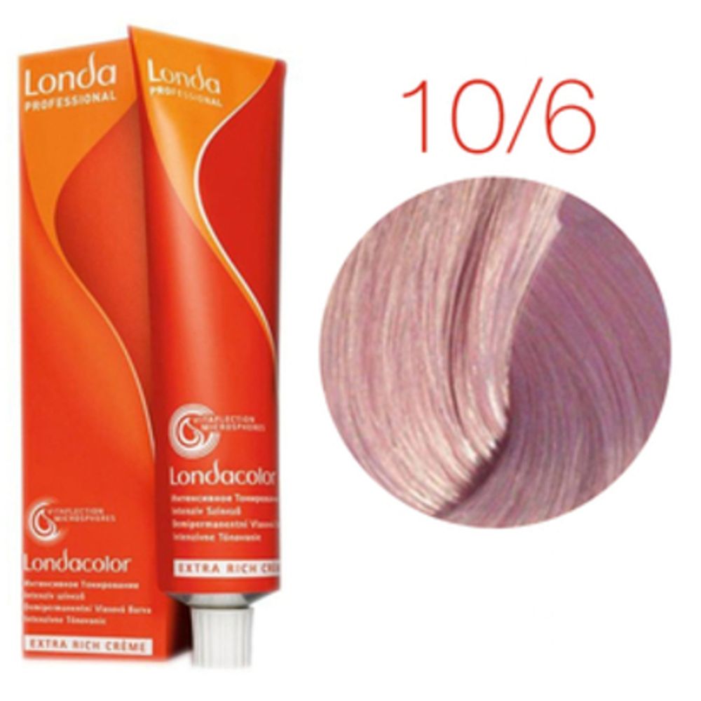 Londa Color инт.тонирование, 10/6 Яркий блонд фиолетовый, 60мл