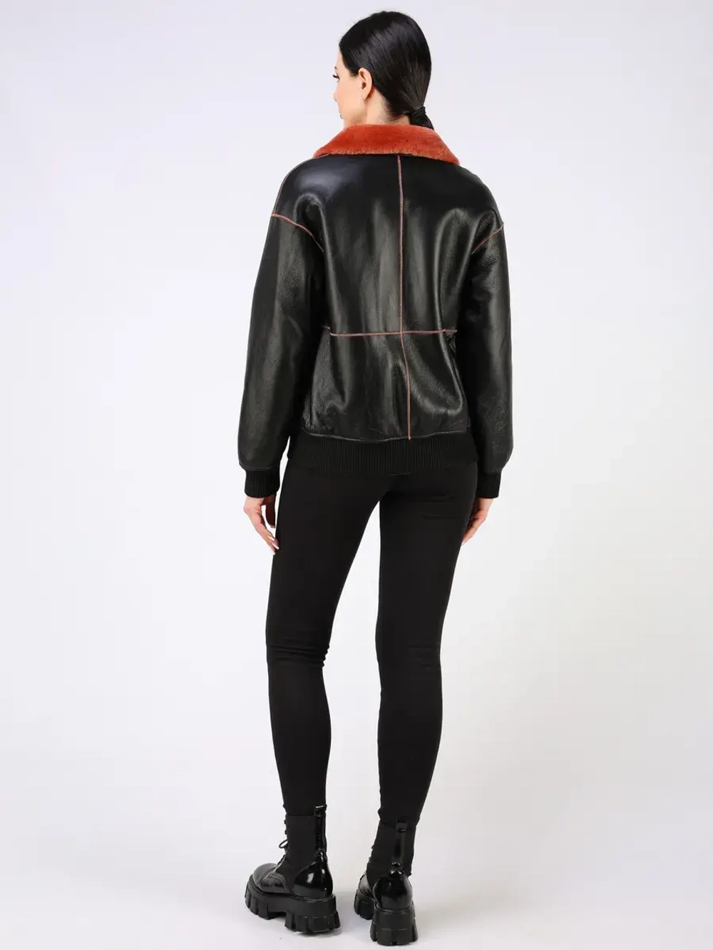 Двусторонняя дубленка зимняя шуба