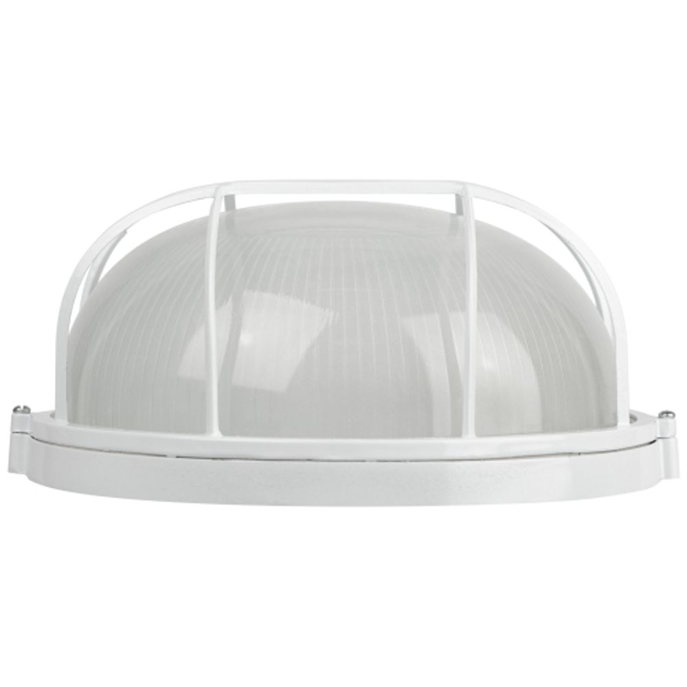 Светильник ЭРА НБП 03-100-002 Акватермо алюминий/стекло решетка IP54 E27 max 100Вт D240 круглый белый