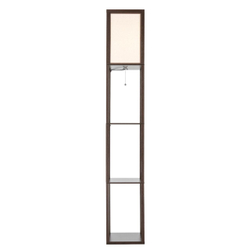 8090/1F COMFI LN26 460 кофейный/белый, дерево/текстиль Торшер Е27 1*60W 220V PRACTIC