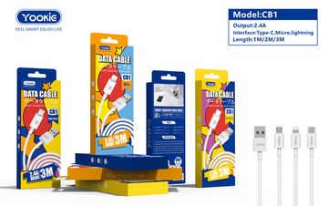 Кабель Yookie CB1-2M USB - Lightning