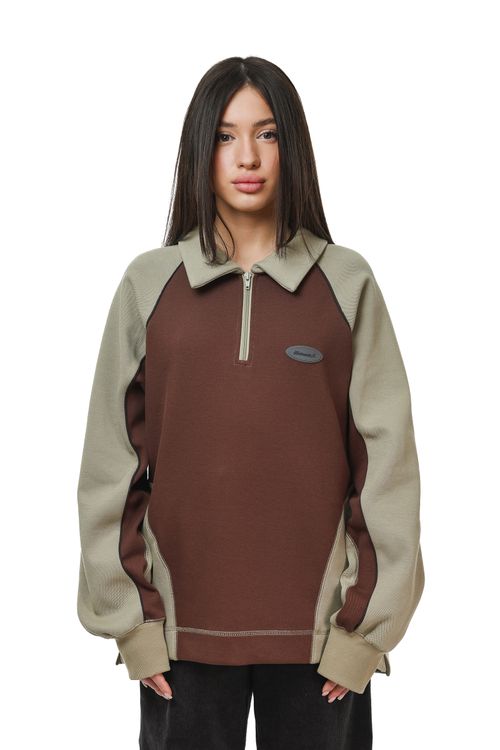 Толстовка Ymkashix College star песочный/коричневый