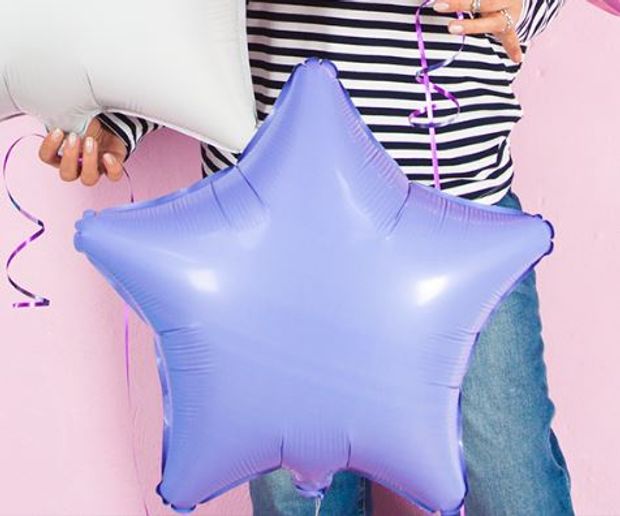 Ag Шар Звезда 18"/46 см, сатин сиреневый (БГ-15)