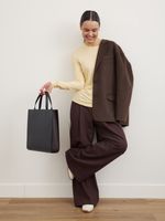 ШОППЕР БОЛЬШОЙ ЧЕРНЫЙ|ГРАФИТ|Т.КОРИЧНЕВЫЙ