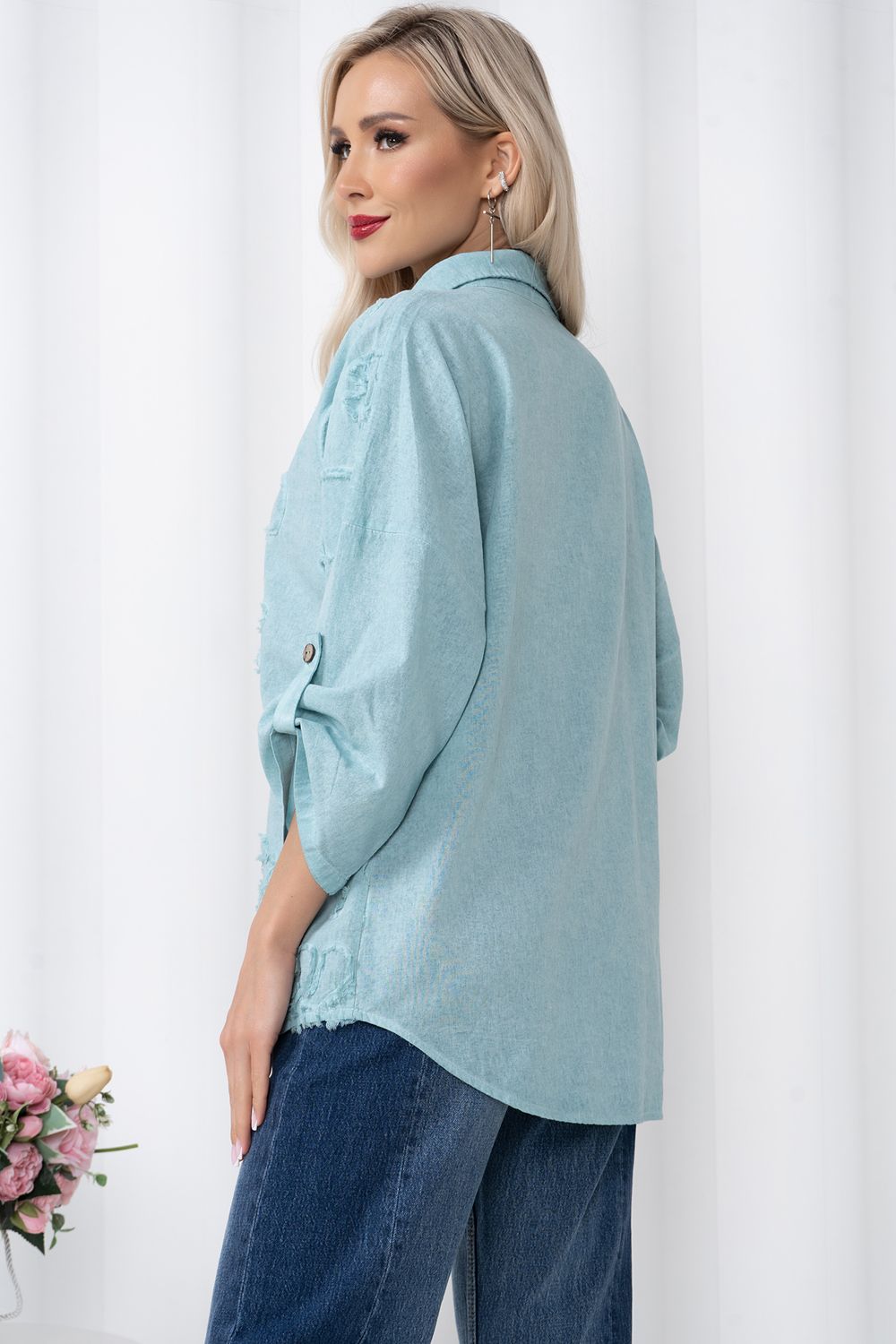 Блузка Рамина (мята) Б11-131/2 Nikol