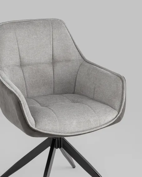 Стул Alba серый спинка экокожа