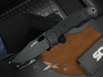Складной нож SOG, 12-21-02-57 SEALXR c клинком из стали CPM-S35VN, рукоять FRN