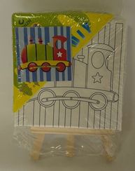 Kətan molbert şəkilli 3 10x10 sm