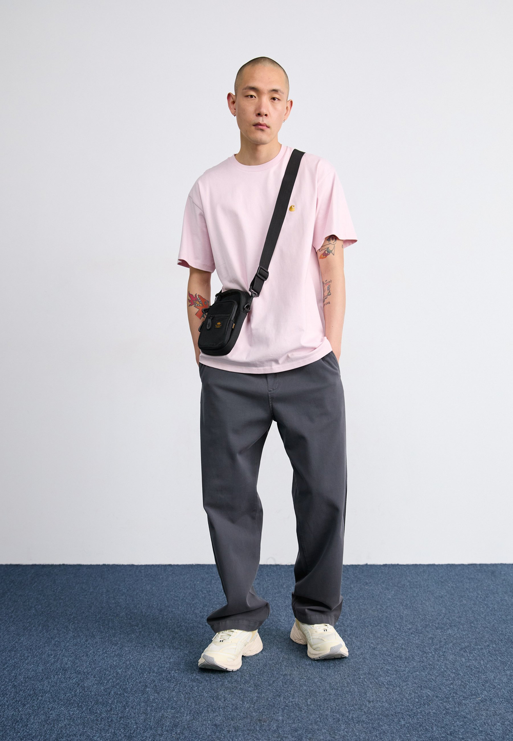 Carhartt WIP CHASE - Базовая футболка - Розовый