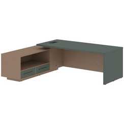 Стол руководителя с тумбой VCT 2319(L)  2300х1900х750 VELION