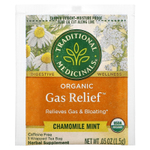 Traditional Medicinals, Organic Gas Relief, ромашка и мята, без кофеина, 16 упакованных чайных пакетиков, 24 г (0,85 унции)