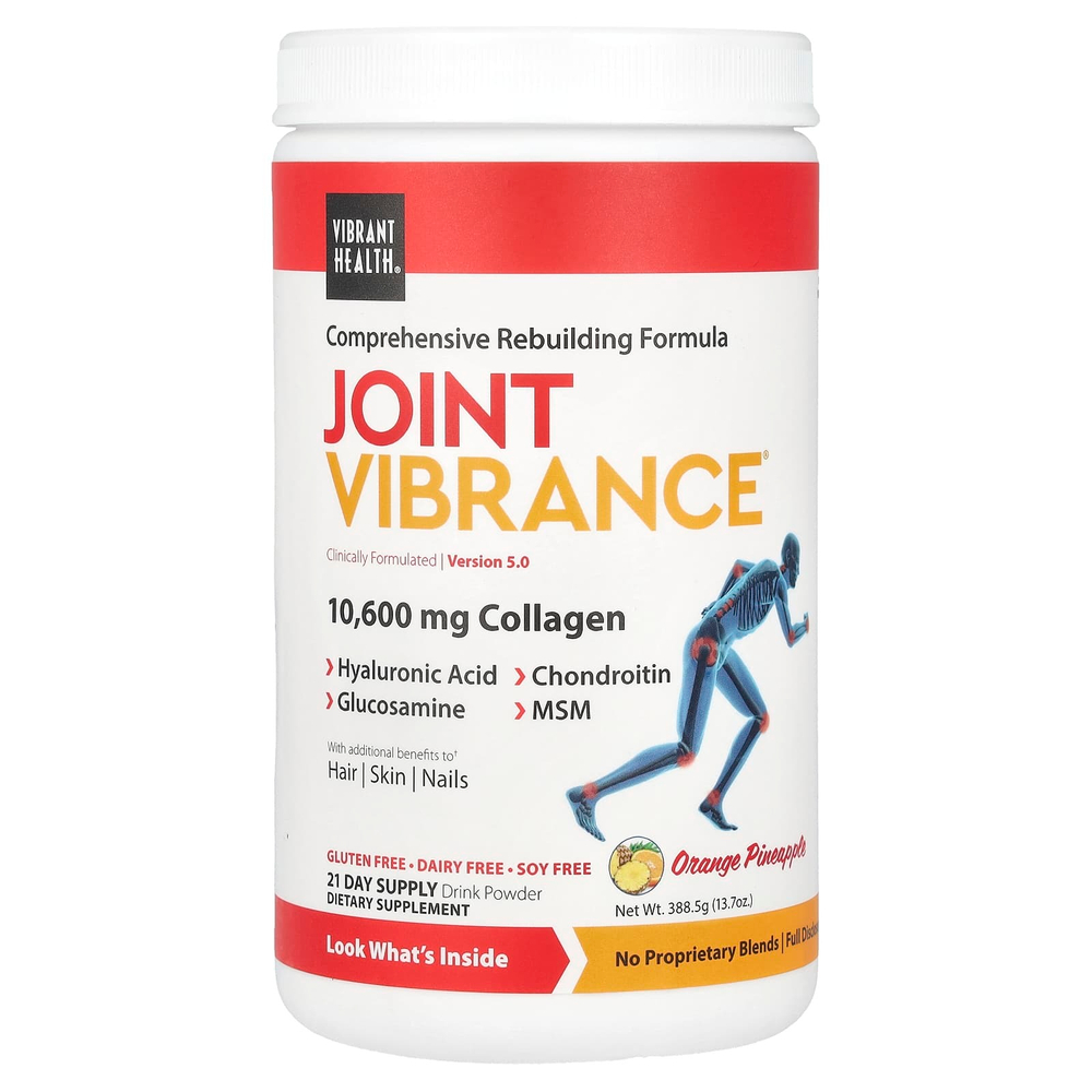 Vibrant Health, Joint Vibrance, версия 4.3, апельсин и ананас, 367,5 г (12,96 унции)