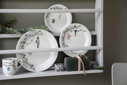 Тарелка десертная K hler Hammersh i Christmas, фарфор, 19 см
