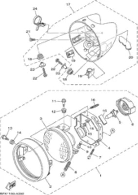 Обод фары Yamaha 5PX843150000