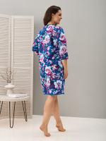 Халат Х-262/индиго-цветущийсад