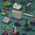 Набор мисок nest plus, разноцветный, 9 шт.