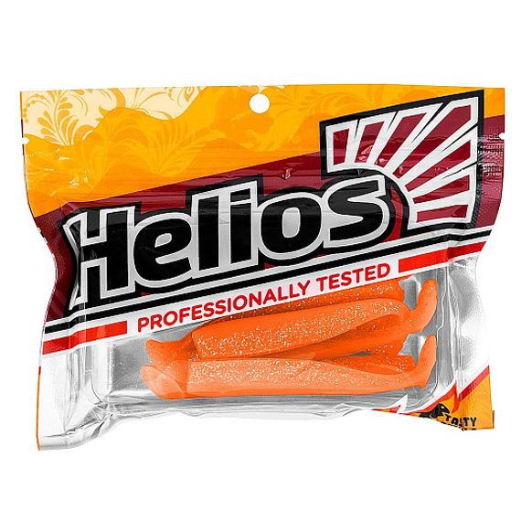 Виброхвост Chebak 3,15&#39;/8 см Orange &amp; Sparkles 7шт. (HS-3-022) Helios